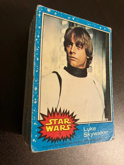 1977 Topps Star Wars SERIES 1 BLUE Trading Cards COMPLETE 66 Card Set Historic