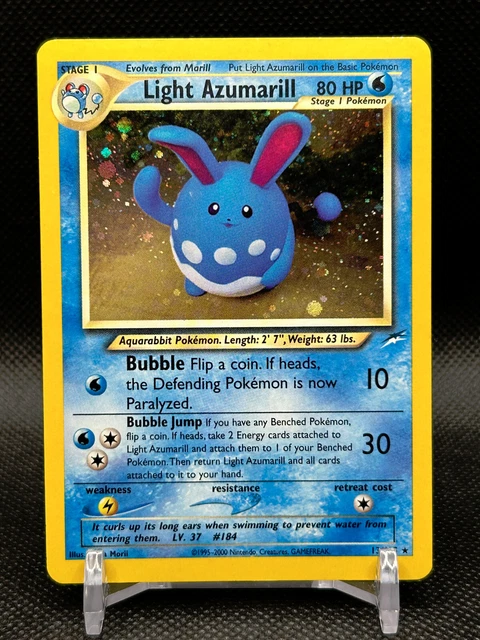 Pokemon Card - Light Azumarill - Neo Destiny 13/105 Holo Rare