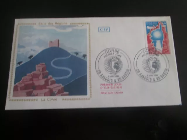 enveloppe premier jour 1982 serie des regions la corse