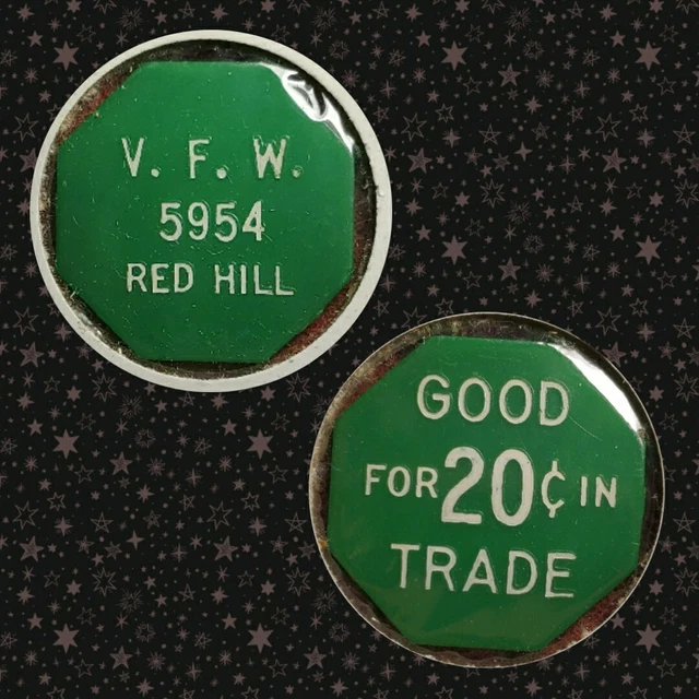 VFW 5954 RED Hill PA bon pour 20c jeton commercial gft1336 EUR 16,66