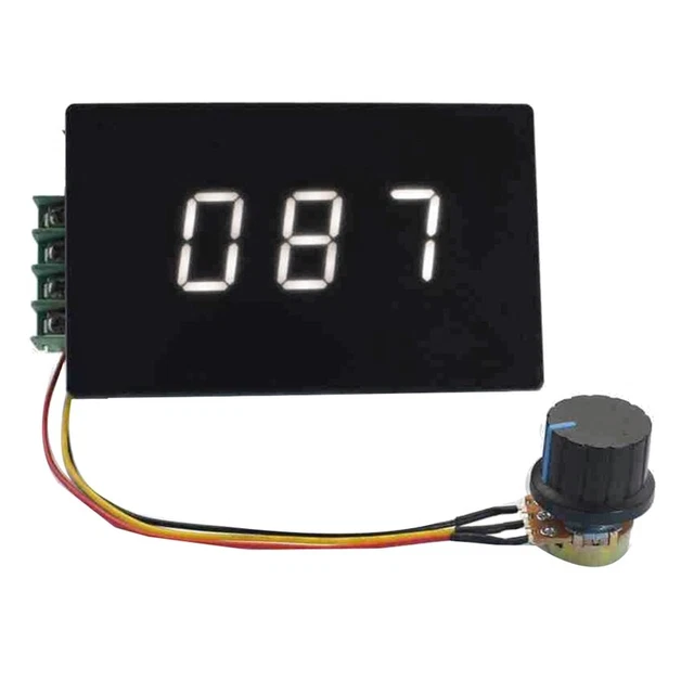 Regolatore di Velocità Motore CC PWM 6V-60 Misuratore Percentuale di Veloci O2V4