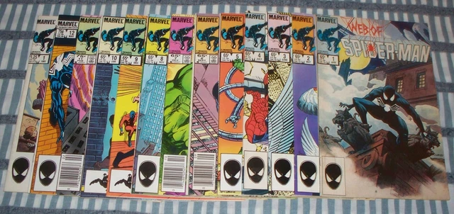 Lot of 13 Web of Spider-Man Comics from #1 to 12 + Annual #1 from 1985 & 1986
