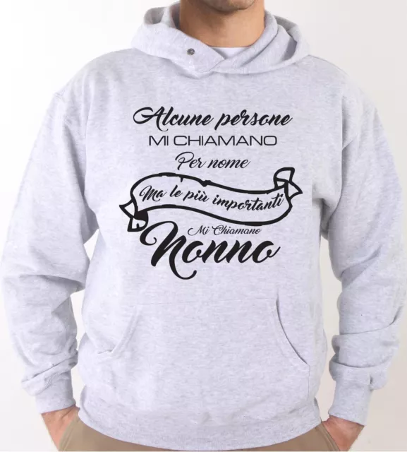 Felpa Cappuccio KJ1238 Le Persone Più Importanti Mi Chiamano Nonno