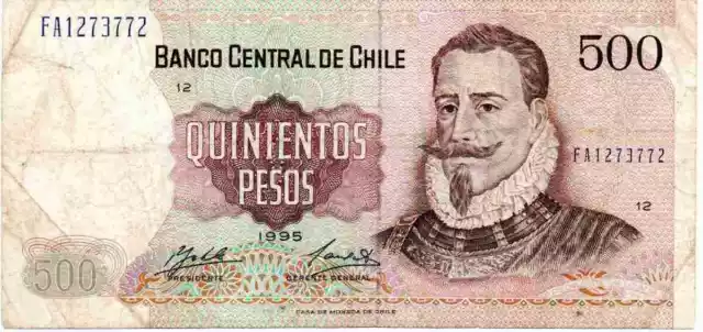 1995 Chile: 500 pesos (Pick#153e)