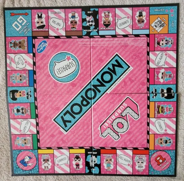 LOL Surprise! Monopoly game board replacement (v. nice)