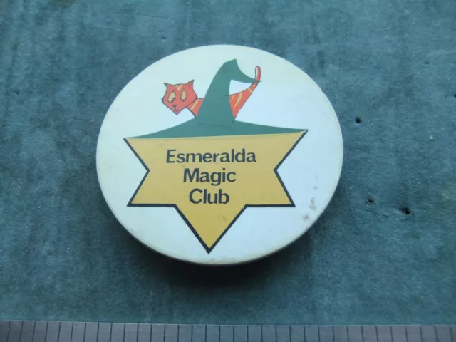 Kinderzauberverein Abzeichen Esmeralda Zauberer Mitgliedskreis 1970er