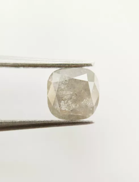 Kissen Form Grau Farbe Salz Und Pfeffer Natürlich Lose Schöne Diamant 0.66 Karat
