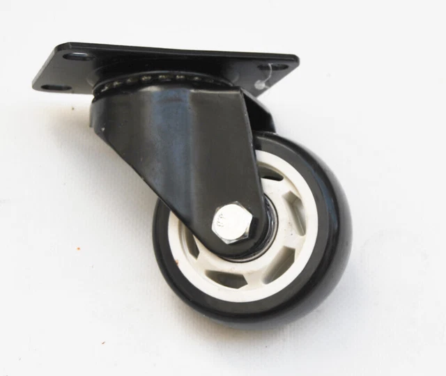 2 Roues De Remplacement Pour Chariot Diapositive - 6,7 Pouces, Noir Et Blanc, Neuf, Marque Uxcell