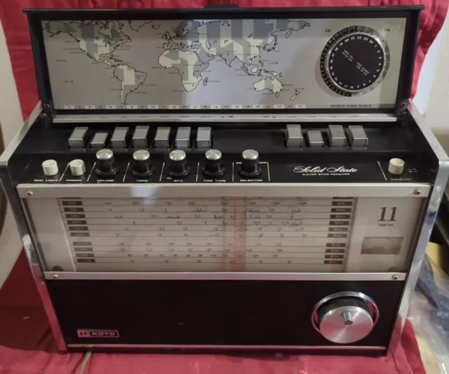 Koyo KTR-1770 radio 11 bande SW LW MW VHF Airband PBS ANNI '70 AM BFO Koyo KTR-1770 radio 11 bande SW LW MW VHF Airband PBS ANNI '70 AM BFO