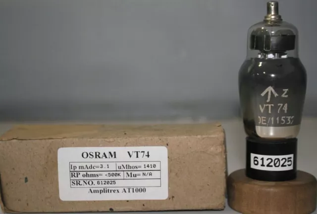 KTZ63 VT74 6J7G GEC=Western Electric 348A Made in England AVO 160 Tested #612025