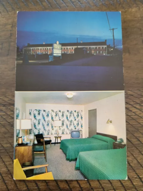 Postcard PA Pennsylvania Coraopolis Pittsburgh Allegheny Motor Inn Motel Bi View