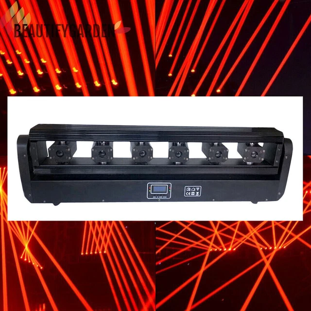 6 Eyes Laser Fully Beam Stage Lighting Moving Head 3000mw Bar Dj Disco Ktv Show