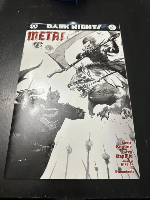 💥 DARK NIGHTS METAL #1 MATTINA B&W SKETCH TRADE VARIANT Batman Joker DC COMICS