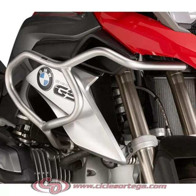 Defensas salvapiernas superiores inox TNH5114OX de Givi para BMW R 1200 GS 2013-