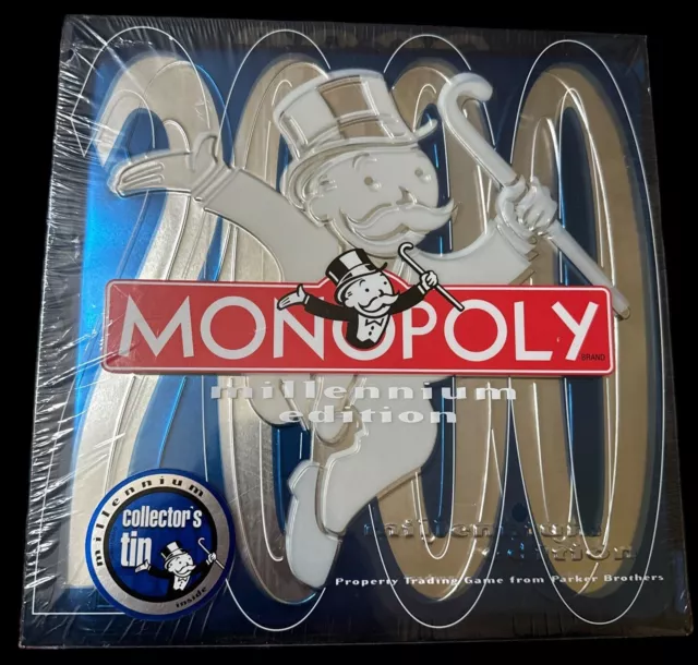 Monopoly Millennium Edition 2000 Collector's Tin Box Game - New Sealed