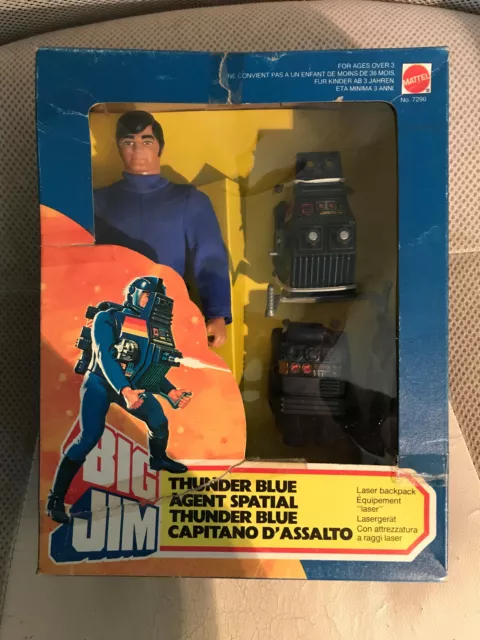 Mib Big Jim Thunder Blue # 7290 Laser Backpack New Moc Misb