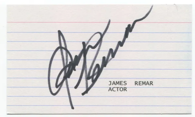 James Remar Signed 3x5 Index Card Autographed Signature Actor Sex And The City