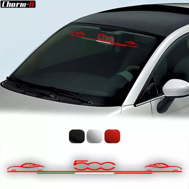 Italian Styling Car Windshield Window Decor Decal Sticker for Fiat Abarth 500