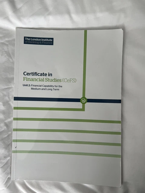 THE LONDON INSTITUTE of Bank & Finance LIBF Certificate in