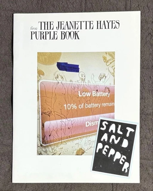 アート・デザイン・音楽 PURPLE BOOK #24 THE JEANETTE HAYES PURPLE THE JEANETTE Hayes Art Book with Salt & Pepper Sticker