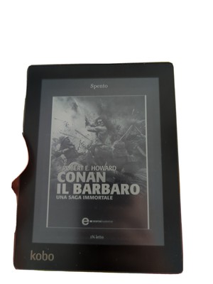 Kobo EBOOK READER KOBO AURA HD N204B NERO OTTIMO STATO LUCE INTEGRATA CON CUSTODIA 