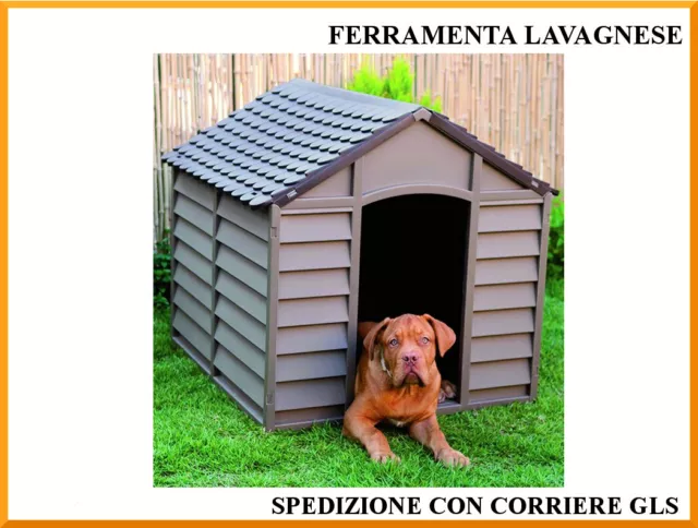 Cama de Perro,Caseta para Perros Kennel Grande Polipropileno 78 x 84 x 80H