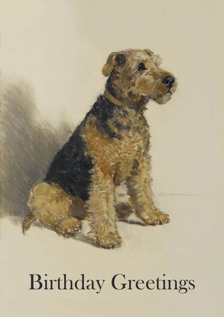 Welsh Terrier Beautiful Dog Birthday Greetings Note Card