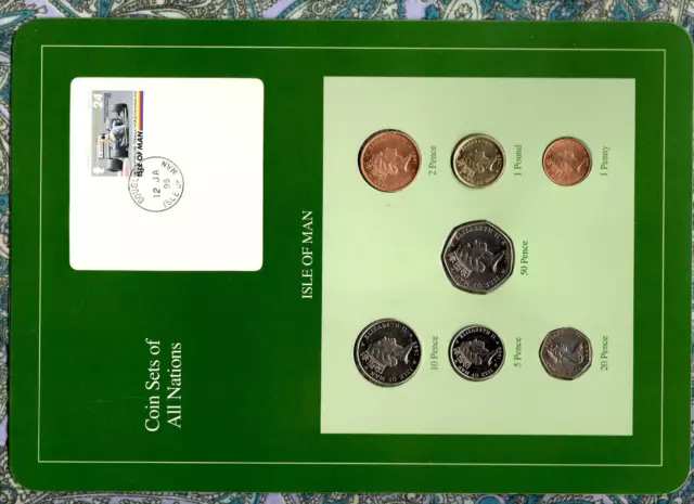 Coin Sets of All Nations Isle of Man 1983-1993 1£ 1988 50 Pence 1990