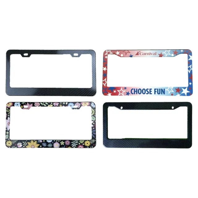 American Car License Plate Frame Aluminum Alloy US License Tag Holder Cover