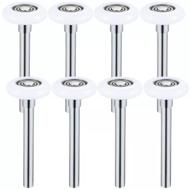 8 piezas rodillos de puerta de garaje de acero blanco rodillos de repuesto para puertas de garaje rodillos de metal