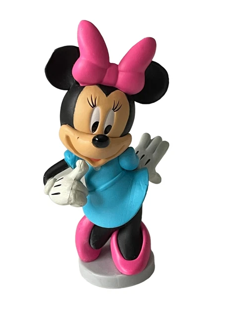 NEW Disney Store Mickey & Friends PVC Figure Cake Topper Minnie Mouse Pink Bow