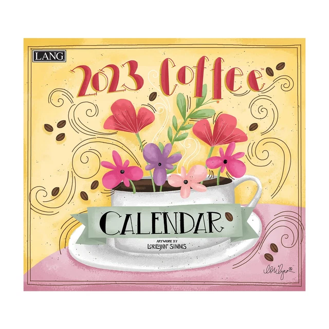 LANG COFFEE 2023 Wall Calendar w 5.40 PicClick