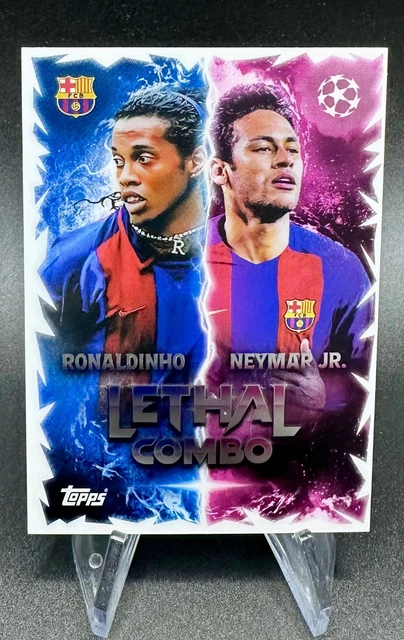 Combo Topps TOPPS MATCH ATTAX UCL 2025/2026 25/26 Neymar Jr + Ronaldinho Leathal ...