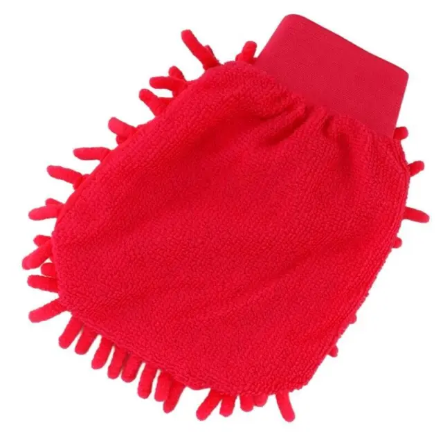 2 Pc Chenille Mitt Cleaning Microfiber Glove Washing Car Wash Dust Home  Clean