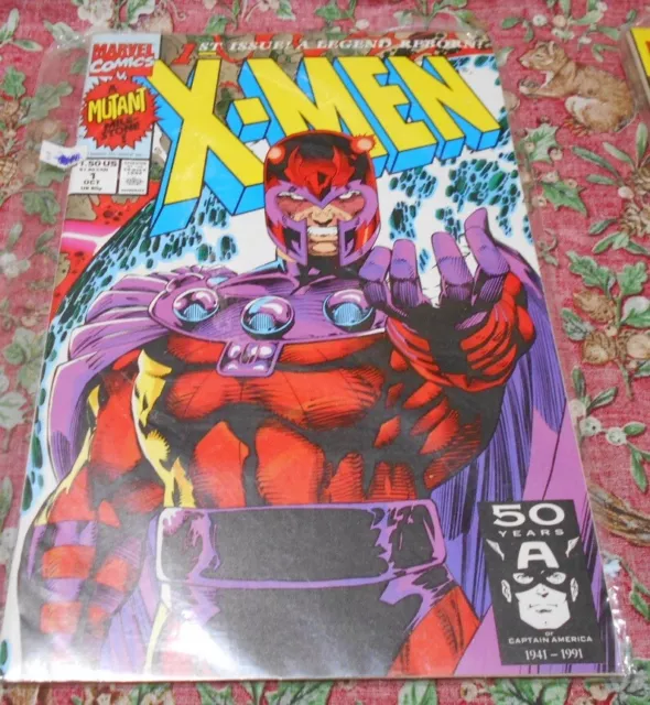 Marvel Comic Book: X-Men Vol 1 #1 Oct 1991 "1st Issue! A Legend Reborn", Vintage