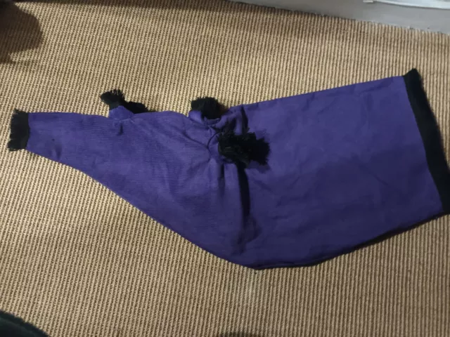 Purple corduroy bagpipe cover