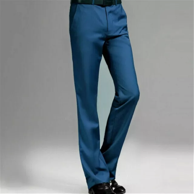 Men's Bell Bottom Pants 60s 70s Vintage Flare Formal Dress