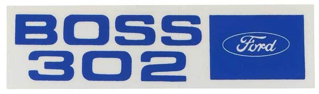 1969-70 Mustang Boss 302 Valve Cover Decals - Pair