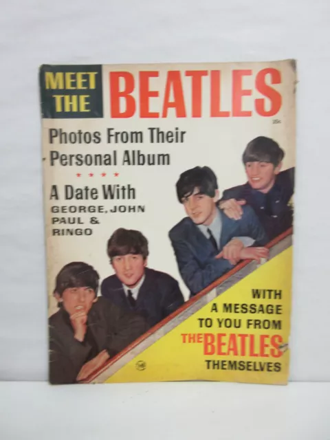 Vintage 1963 Meet The Beatles Photos from Their Personal Album Teen Magazine