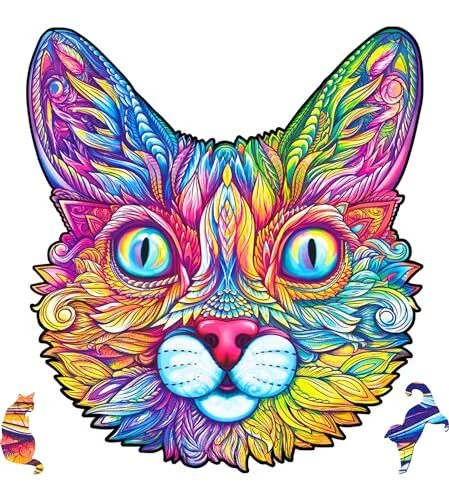 Original Wooden Jigsaw Puzzles - Impressive Cat, 700 pcs, Royal Size
