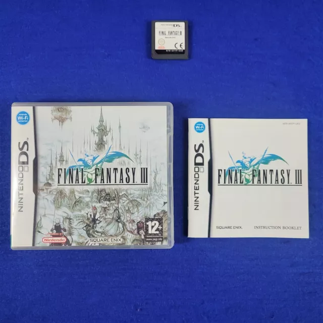 ds FINAL FANTASY III 3 Game Lite DSi 3DS Nintendo REGION FREE PAL Version