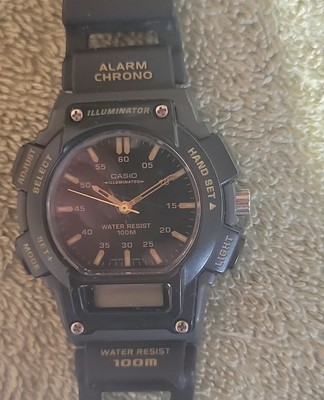 casio illuminator water resist 100m