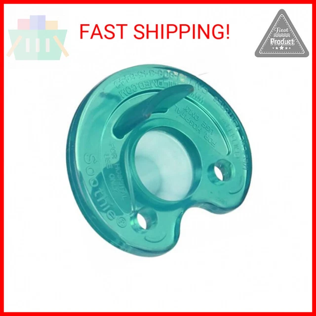 Philips Notched Newborn NICU Soothie Pacifier, Green, 0-3 Months, Hospital Binky