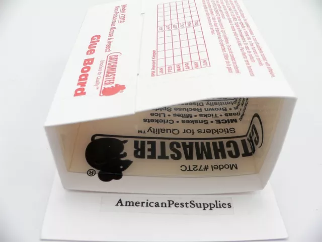 Catchmaster Mouse Glue Traps (144 pack ) Mouse Traps Peanut Butter Glue Boards 2