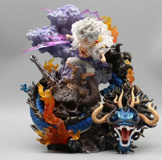 Figurine One Piece – Luffy Gear 5 Vs Kaido Dragon – PVC 23 Cm – 2022