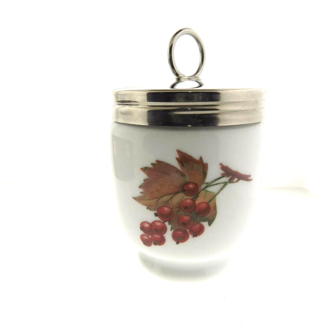 Royal Worcester Porcelain Egg Coddler SM Plum And Currant