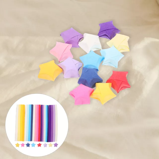 2700 Stück dekorative Stern-Origami-Papierstern-Papierstreifen, bunte