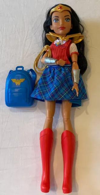 DC Super Hero Girls Power Action Wonder Woman Student 12 Inch Doll