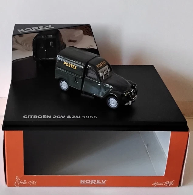 Modèle Réduit Citroën 2CV AZU "Postes" Norev - Échelle 1:43 - Métal - Vert - Neuf