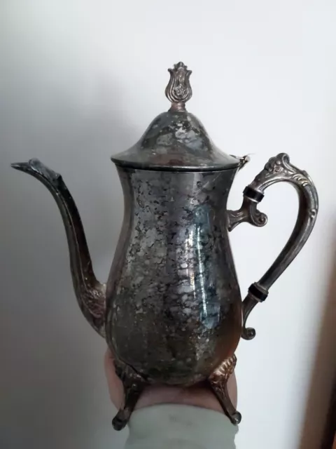 Unique Leonard Coffee Tea Pot Silver Plated Vintage